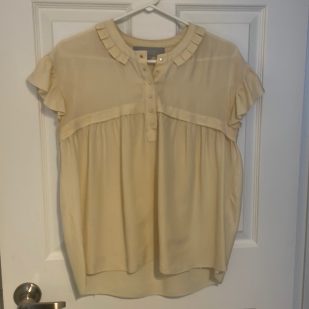 Cream-coloured Alexander Wang silk top
